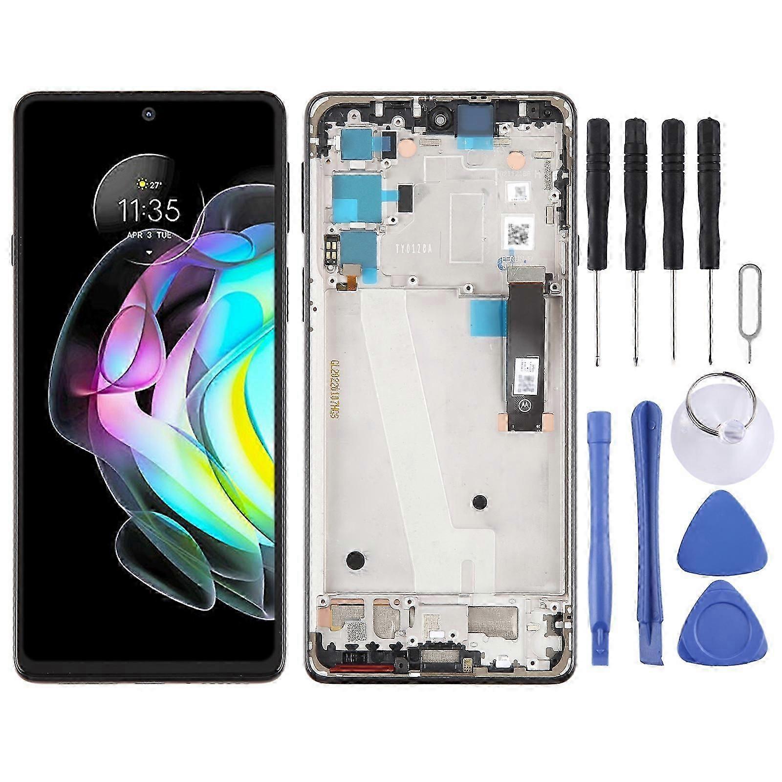 COMPATIBLE LCD Screen For Motorola Moto Edge 20 Digitizer Full Assembly With Frame