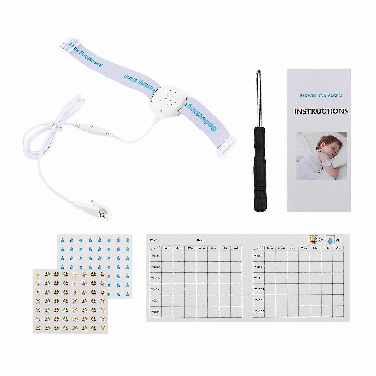 Kids Bedwetting Alarm with Sound, Vibration, LED Indicator for Potty Training and Elder Care Enuresis Sensor Solution