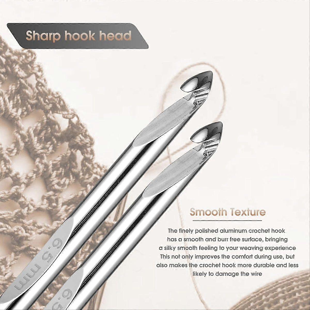 Tunisian Crochet Hooks Set Aluminum Interchangeable Crochet Hooks Set
