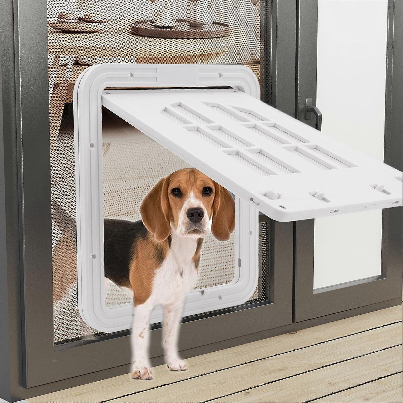 Pet Screen Door Kit White Breathable Bite Resistant Strong Structure