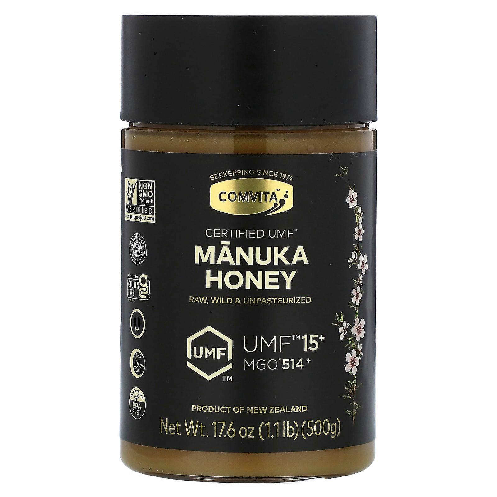 Manuka Honey, UMF 15+, MGO 514+, 17.6 oz (500 g)