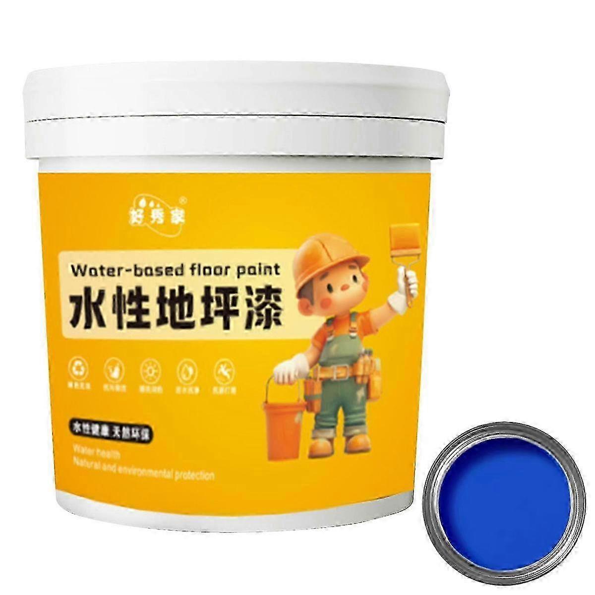 Waterproof Water-Based Epoxys Floor Paint Versatile Rapid Drying Floor Paint Compatible Garage