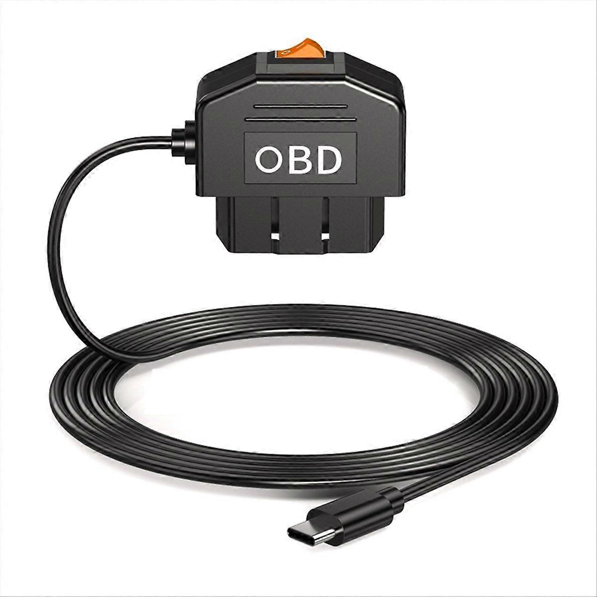 Dash Cam Hardwire Kit USB C with OBD Power Cable