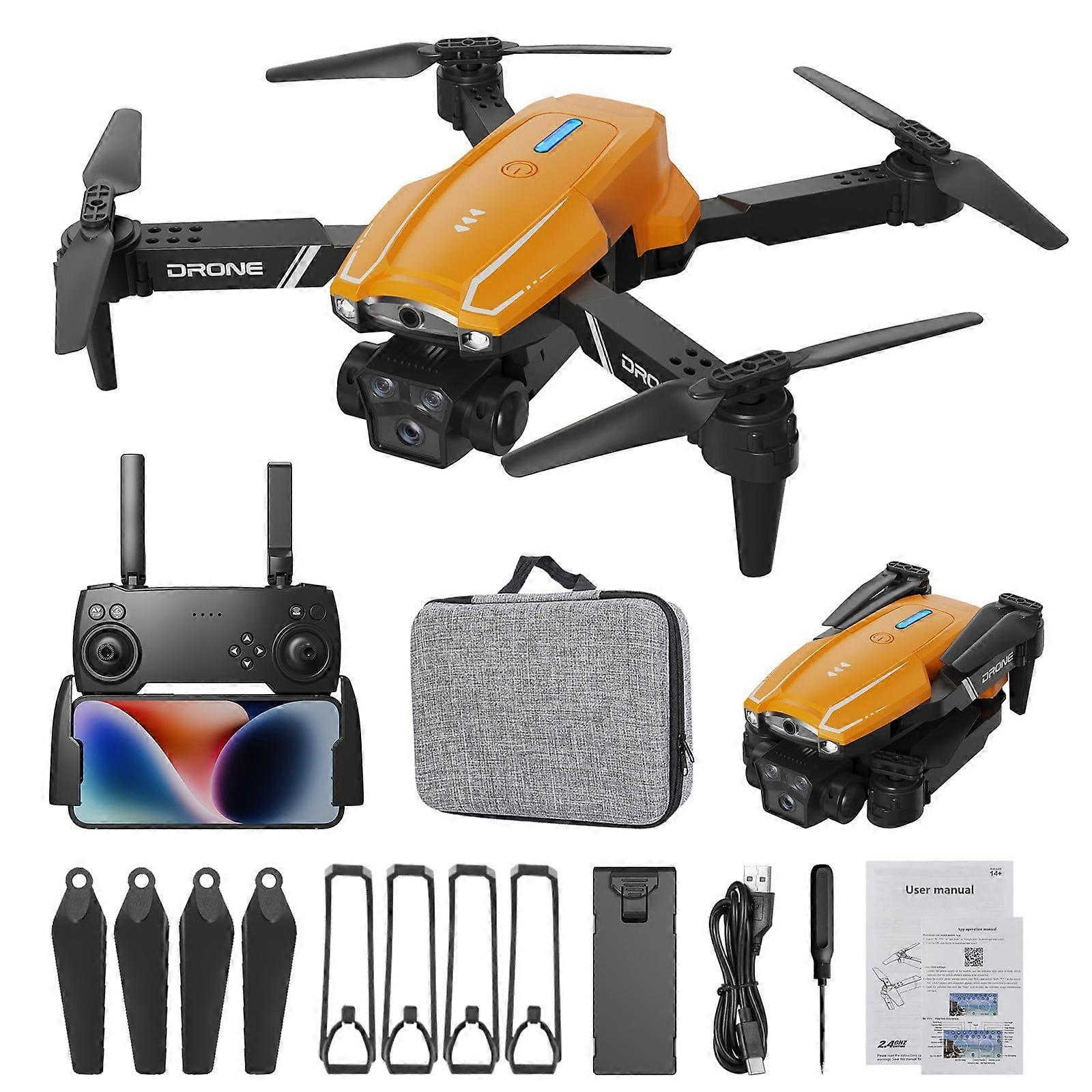 FPV Drone with 1080P Camera, 2.4G WIFI, Headless Mode, Follow Me, Altitude Hold, Compatible with RC - Spring Savings!