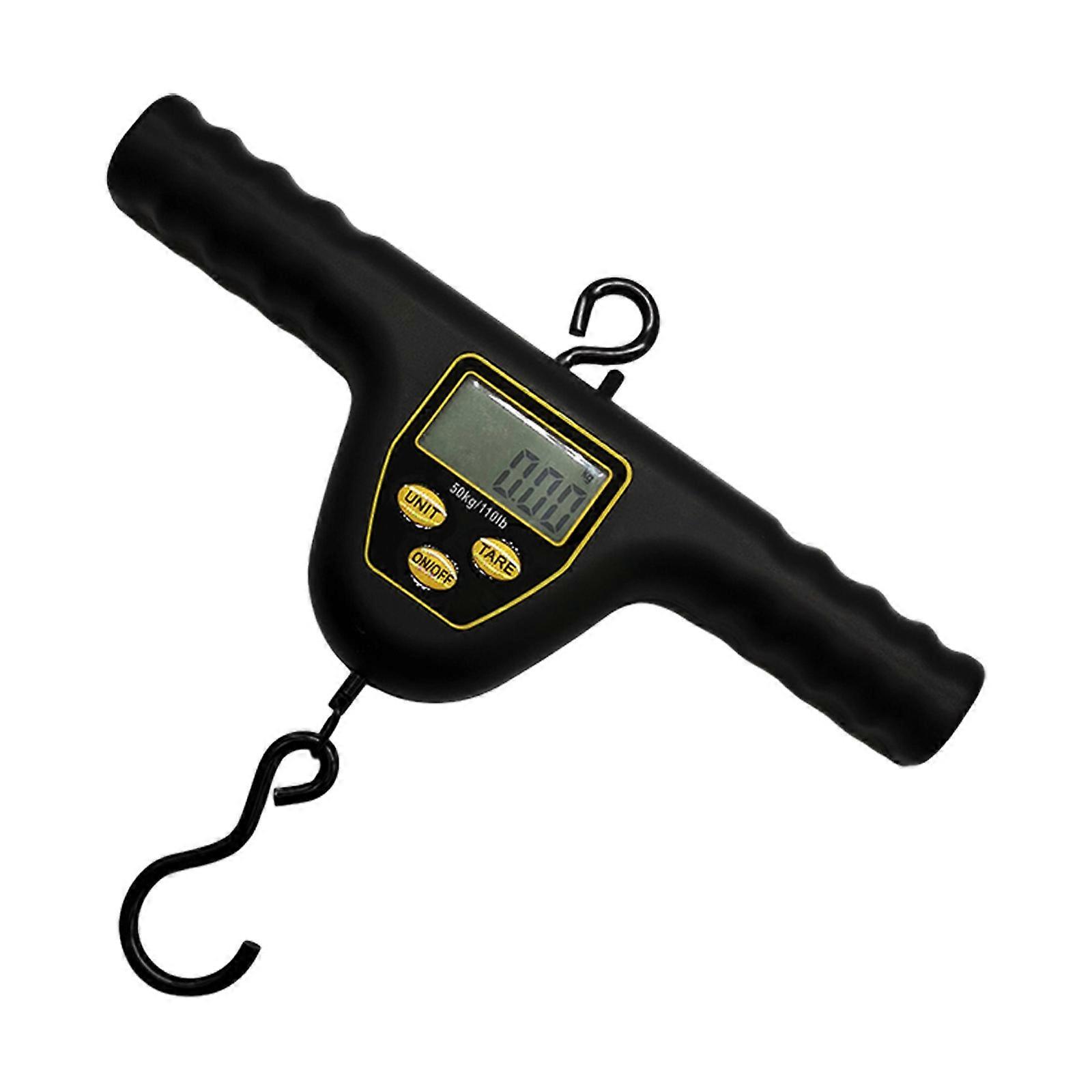 Compacts Fishing Scale With 50kg Capacity Clear LCD Display Foldable Hook for Easyly Transport Multicolor