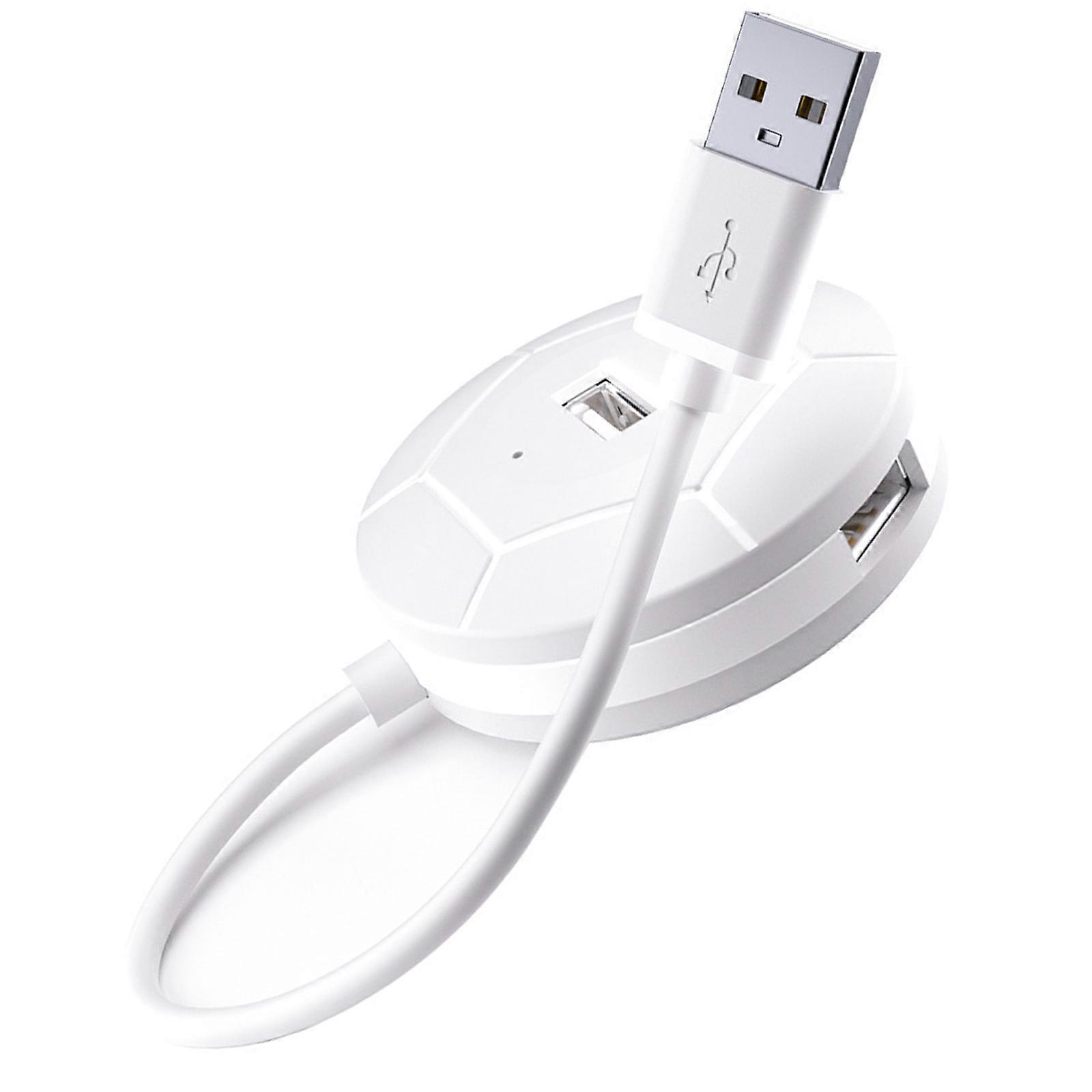 MultiDevice USB2.0 Splitter USB Hub With 5V2A Type c Power Interfaces Intelligent Load Balancing Fast Performances  White