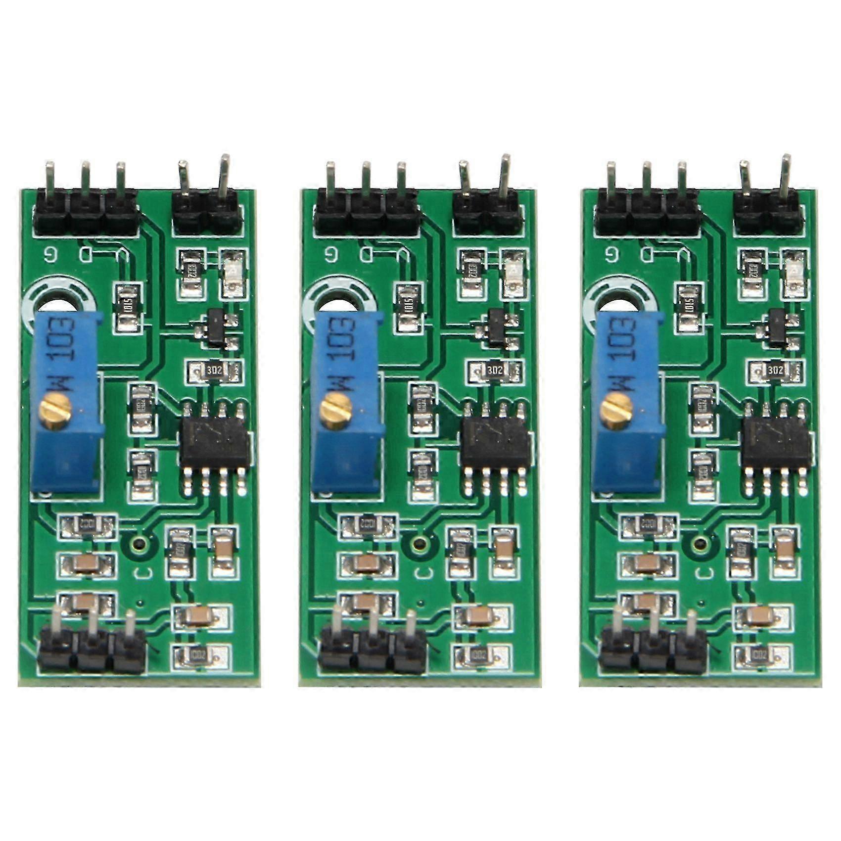 3pcs Lm393 3.5-24v Voltage Comparator Module With Led Indicator High Level Output Analog Comparator