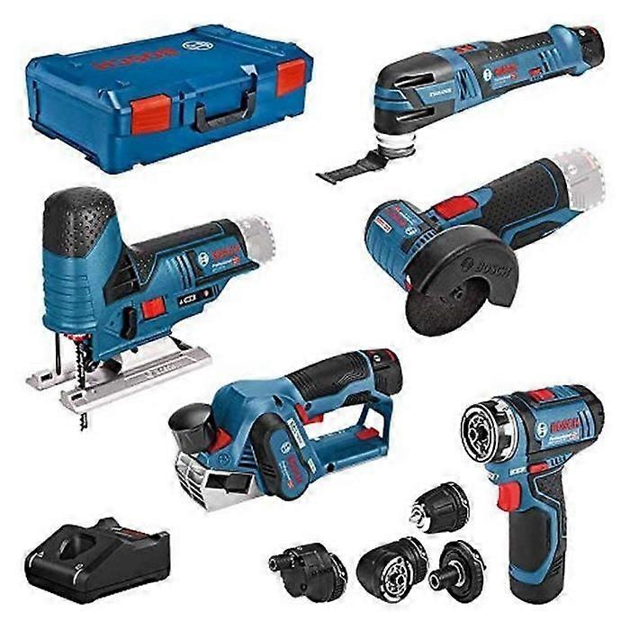 5 Tool Kit - BOSCH PROFESSIONAL - 12V COMBO KIT - 5 Cordless Tools - 3 Batteries - Fast Charger