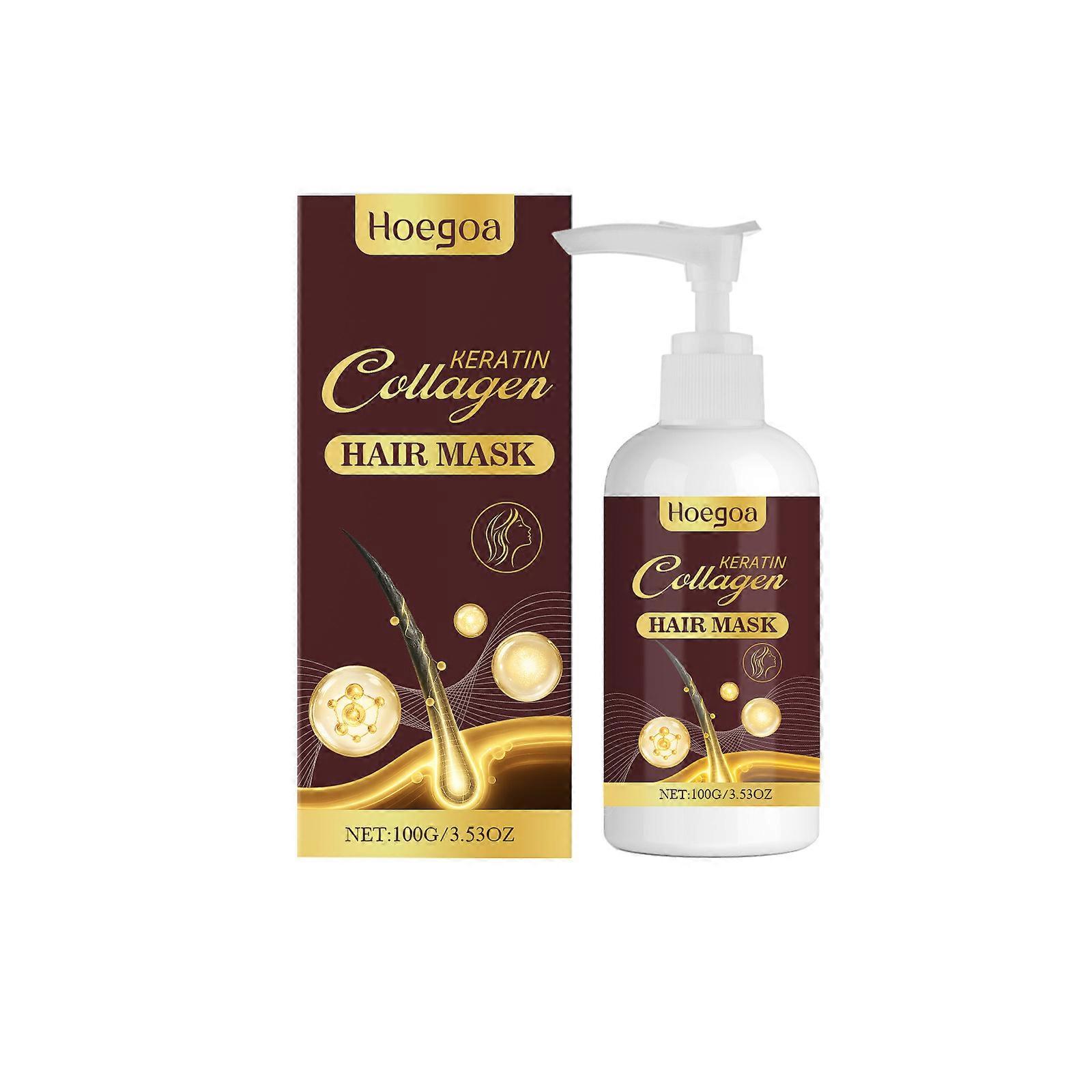 Hoegoa Collagen Hair Mask Nourishes Dry And Frizzy Hair, Moisturizes It, And Makes It Smooth And Light