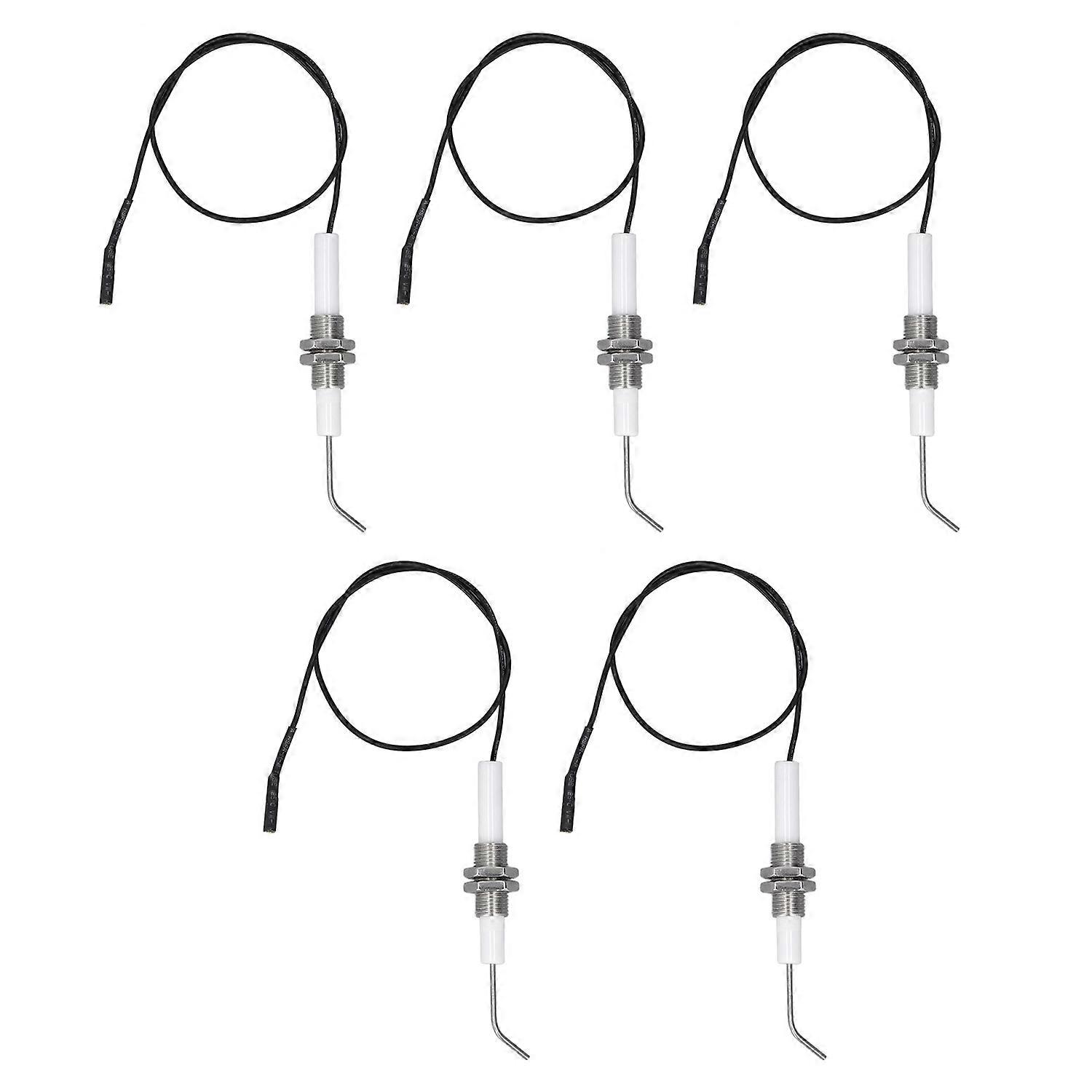 5pcs Spark Ignition Electrode Ceramic M10 Furnace Ignition Threaded Electrode for Push Button Piezo 