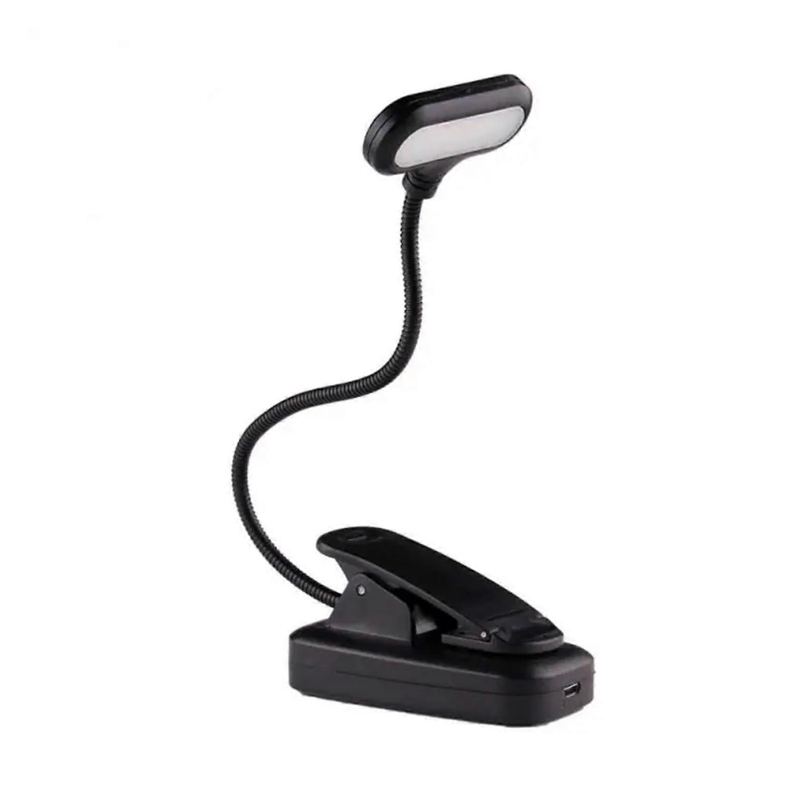 USB Rechargeable LED Desk Lamp, Camping Clip Table Lamp, Night Reading Lamp, Model A Charging Version