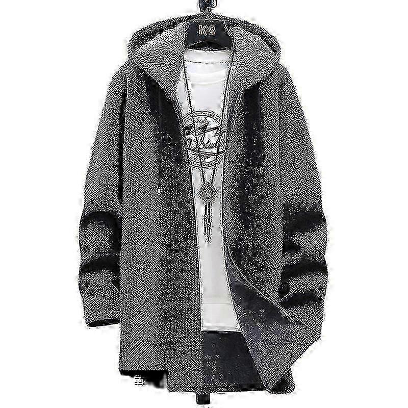 Vinterfrakke med hætte til mænd