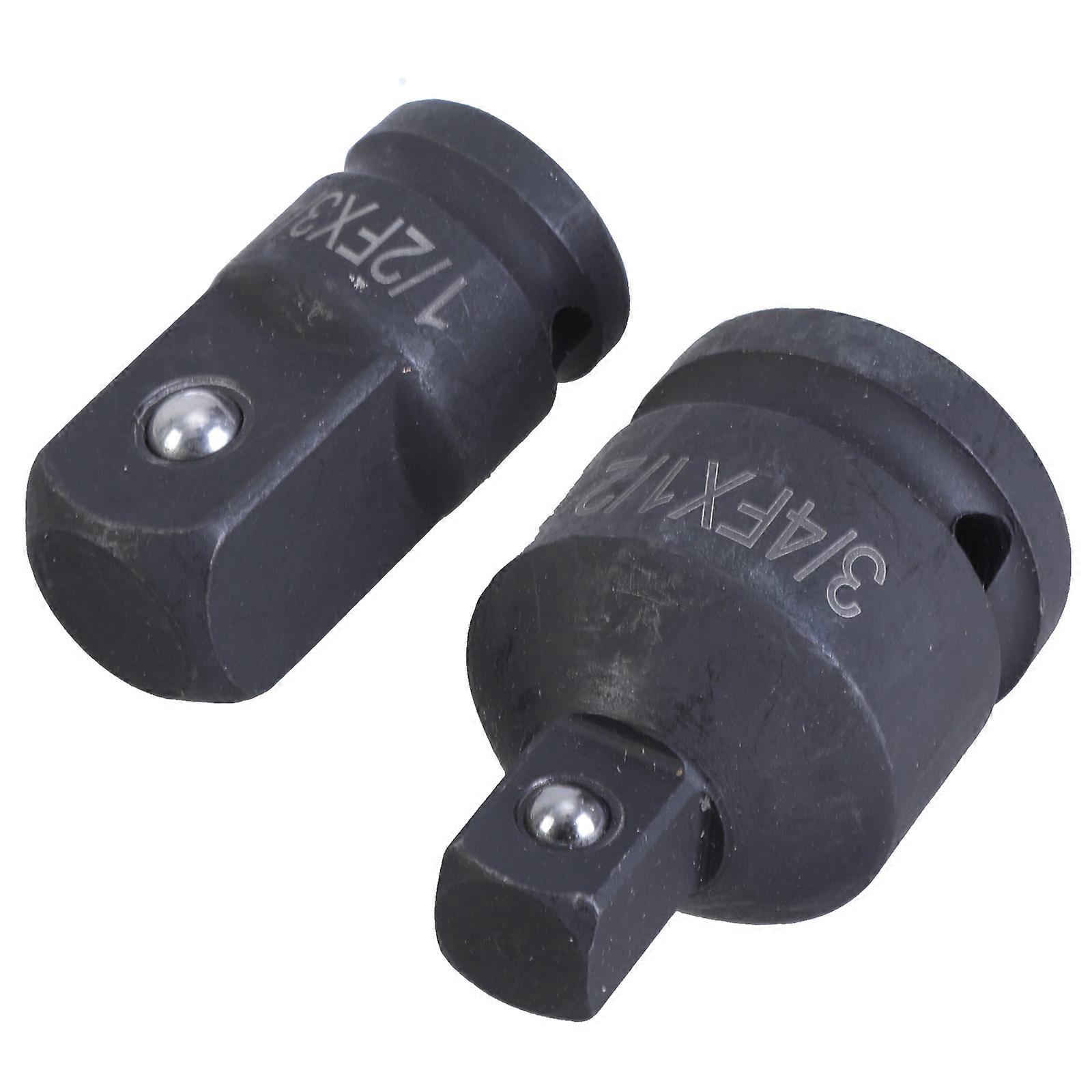 2Pieces Socket Adapter 3/4Inch to 1/2Inch & 1/2Inch to 3/4Inch Suitable for Automotive Mechanical Use Enhances Stability Multicolor