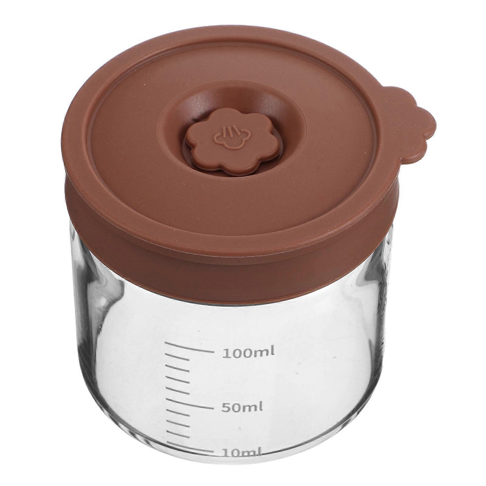 Transparent Glass Storage Jar with Silicone Seal Lid for Storage