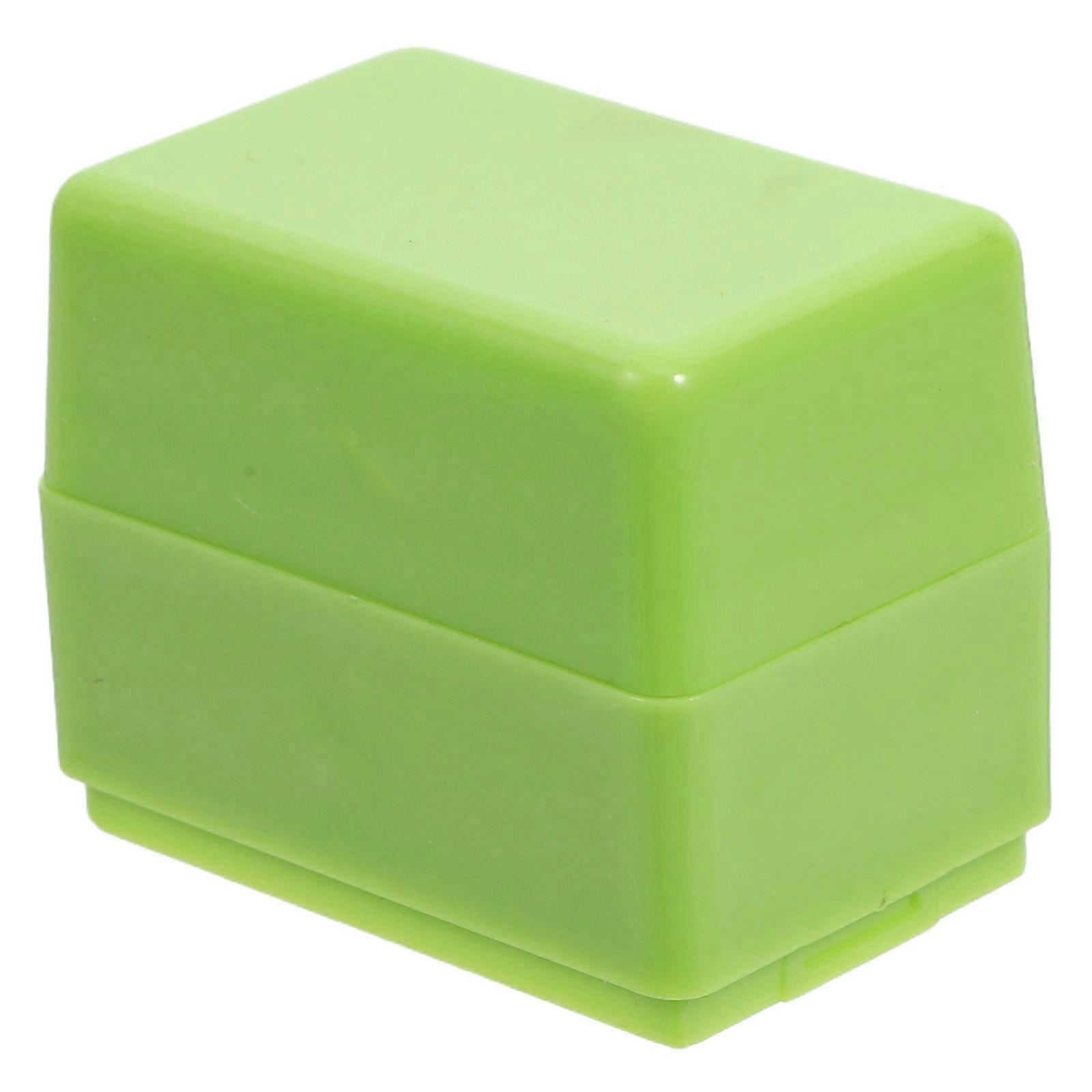 Identity Theft Protection Roller Stamp for Privacy Information Blocking Green