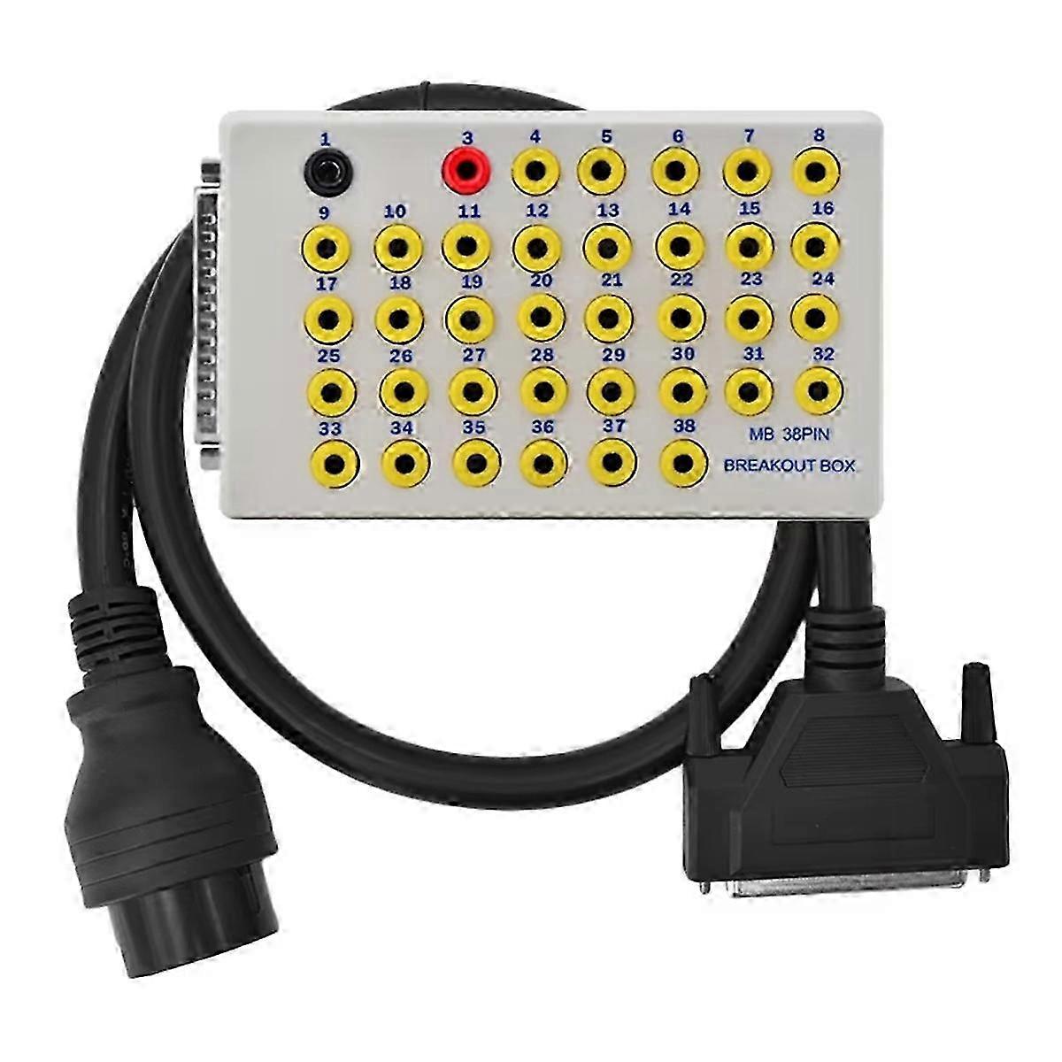 38 Pin OBD Breakout Box OBD2 Line Signal Tester Protocol Detectors CAN Data Link Diagnostic Tool