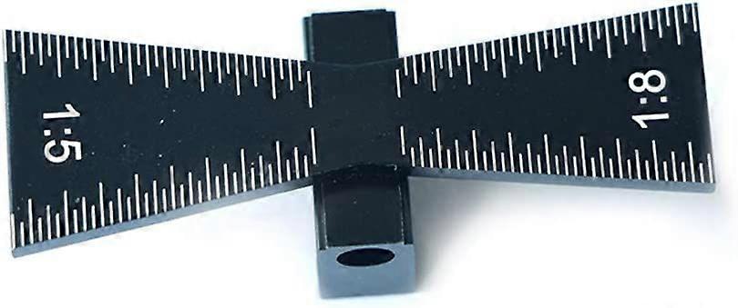 Dovetail Marker with Aluminum Scale, Hand Cut Joints and Dovetail Guide Size 1:5 and 1:8 for Woodworking