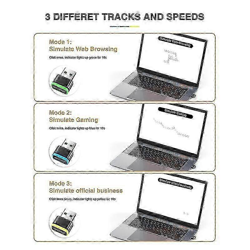 Usb Mouse Jiggler Undetectable Mouse Mover Keeps Computer/pc/laptop Awake Mouse Driver-free 25-26