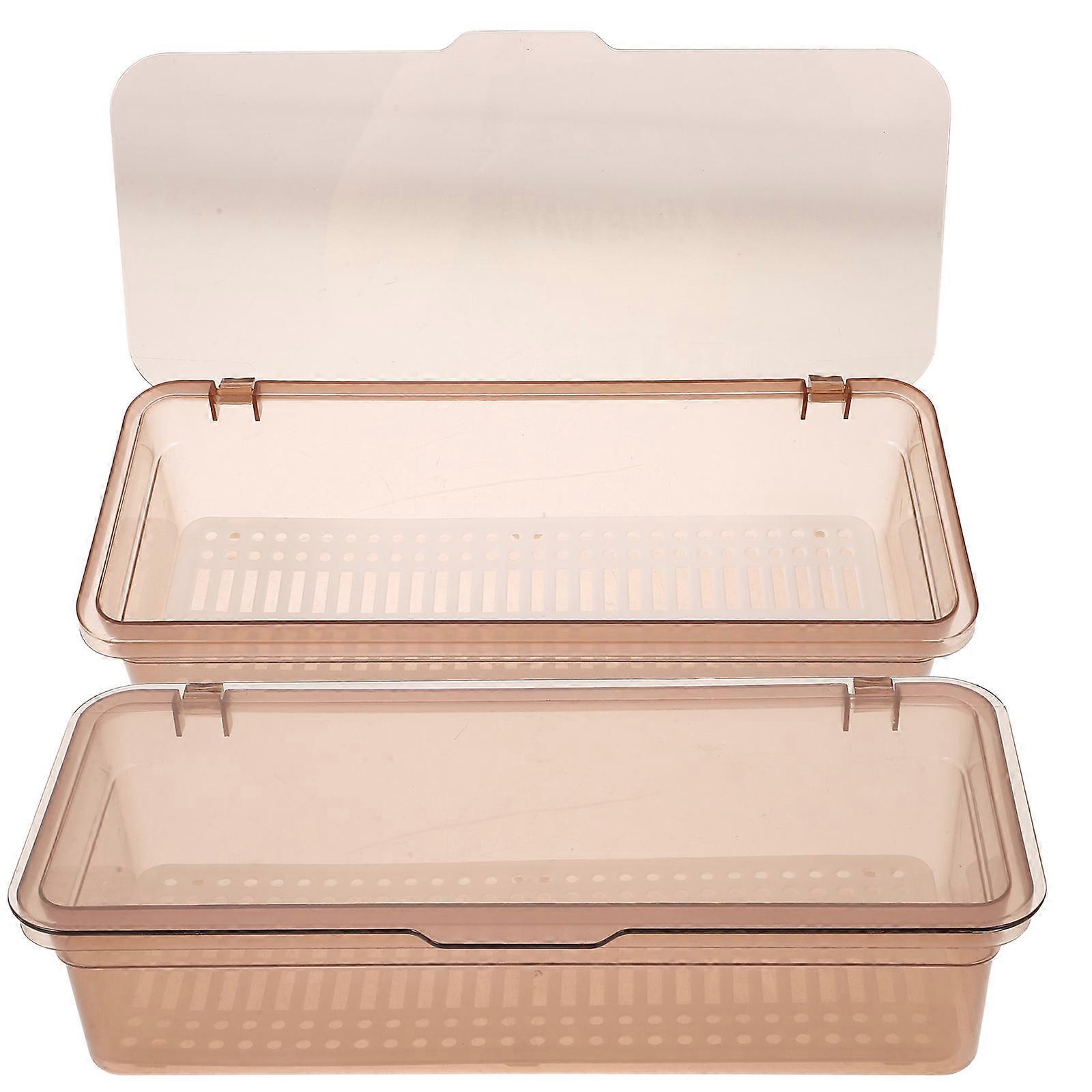 Cutlery Draining Box Utensil Holder for Kitchen 2Pcs Storage Set