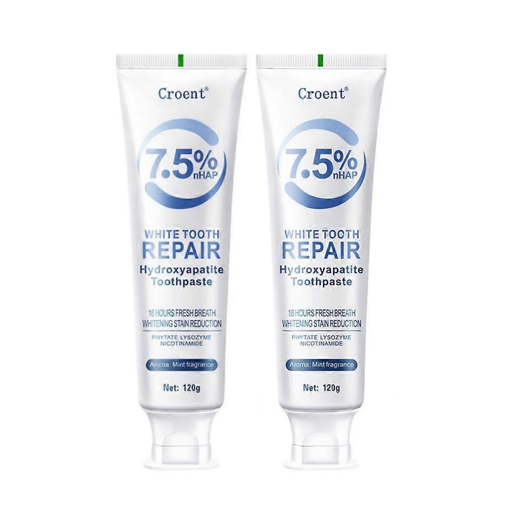 Hydroxyapatite Toothpaste,Gentle Mint,Breath Refreshing Whitening Toothpaste,Intensives Stain Removal Toothpaste