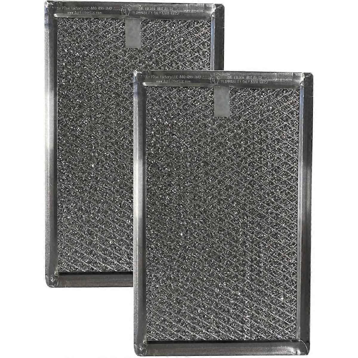 Microwave Grease Filter Replacement Compatible with AH466987 Aluminum 2 Pack