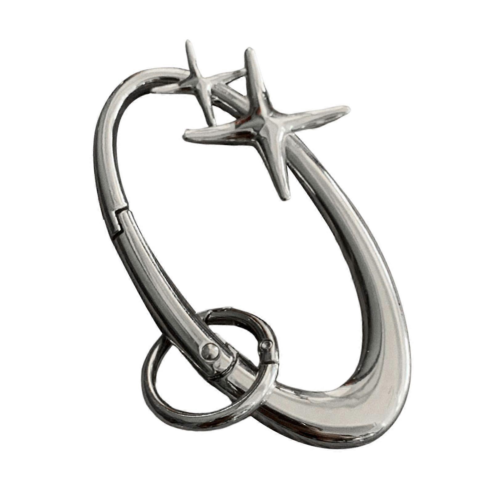 1/2/3 Pcs Starlight Keychain Belt Carabiner Belt Loop Accessory Matte Chrome Finish Key Buckle Punk Key Holder for Bag Key Wallet