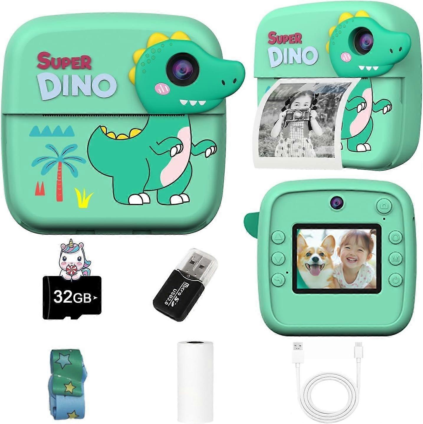 Mini instant print camera A28, 24MP resolution, 2.4-inch screen, HD thermal printing