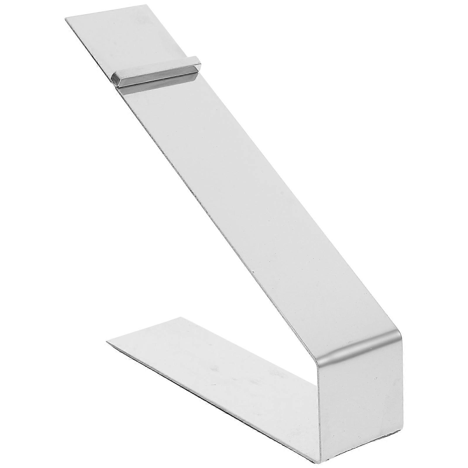 Silver Shoe Display Stand for Retail Window Single Stainless Steel