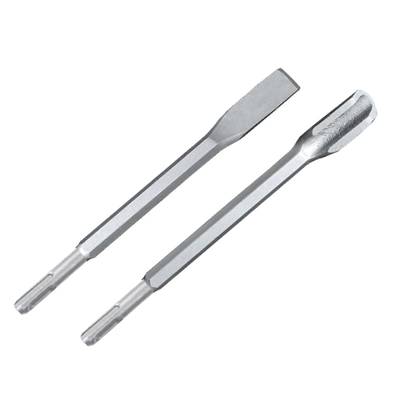2Pcs Professional Electric Hammer Chisel Brick Wall Opening Drilling Bit for Drilling Chiseling Accessories Multicolor