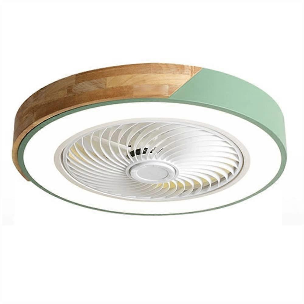 Indoor Chandelier Ceiling Fan with Light Dimmable Nordic LED, Ultra-Thin Design, 3 Colors, 3 Speeds, Quiet Reversible Blades