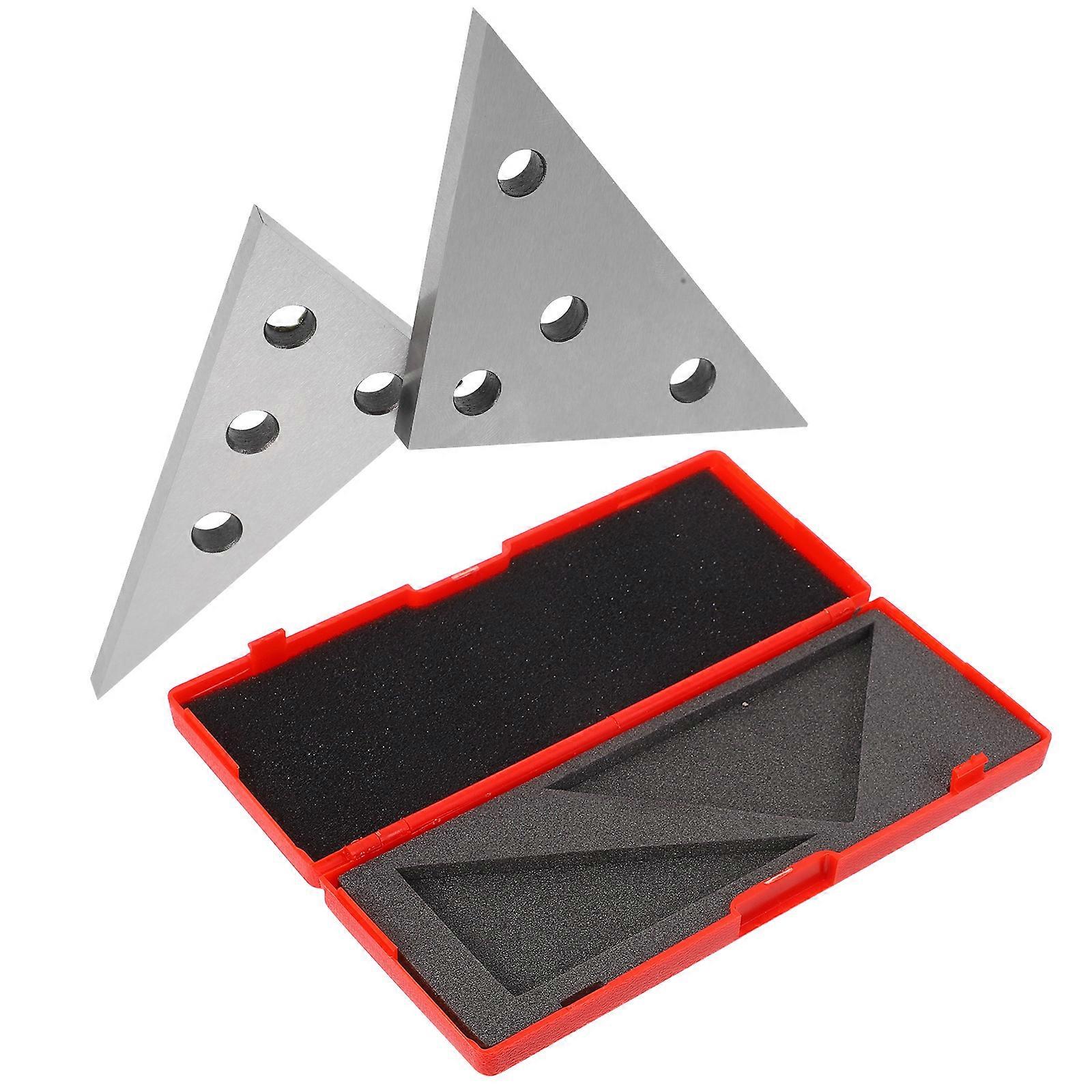 Industrial Angle Calibration Gauge Set 2Pcs Triangle Blocks for Precision