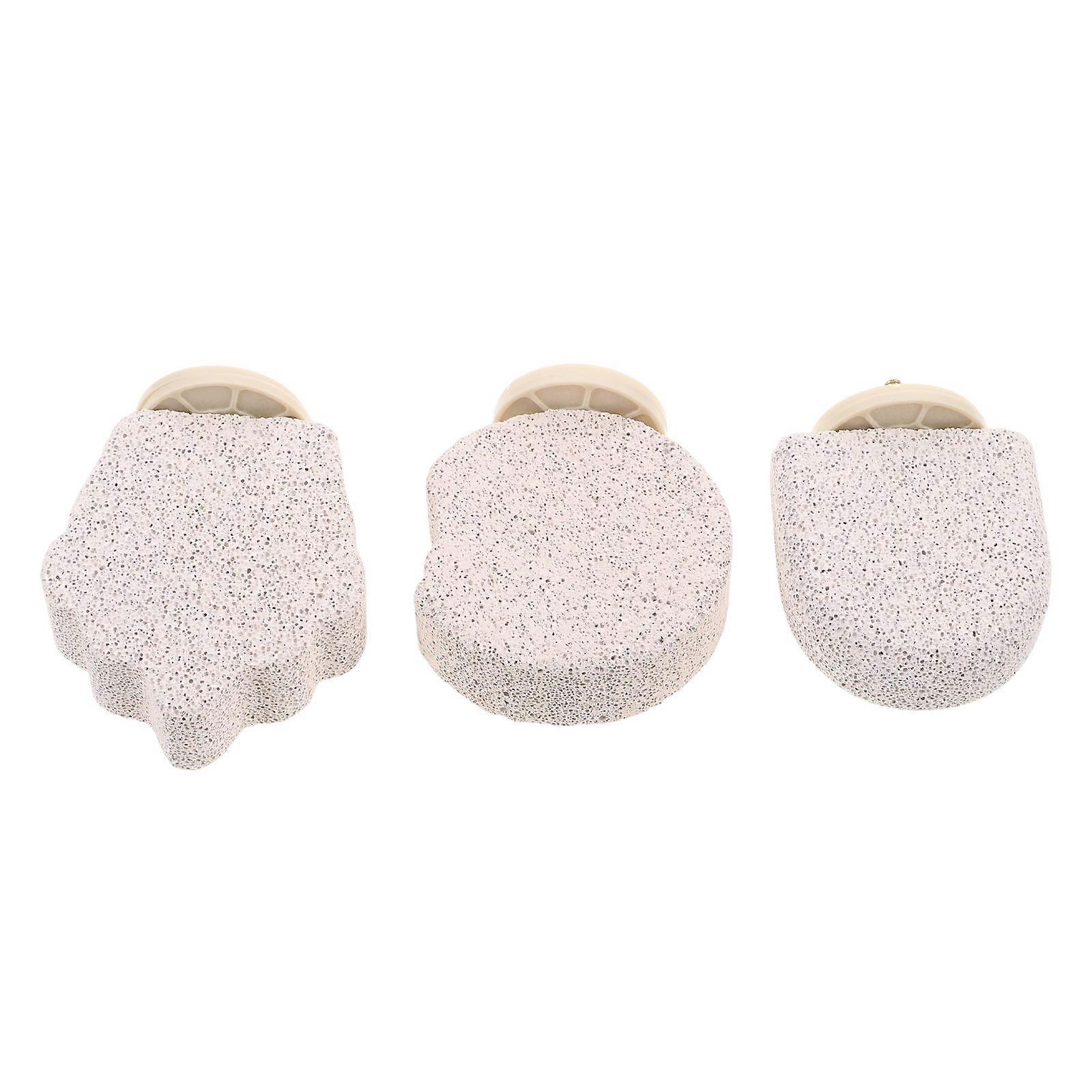 Bird Beak Sharpening Stone Parrot Perch Stand for 3Pcs Grey Volcanic Stone