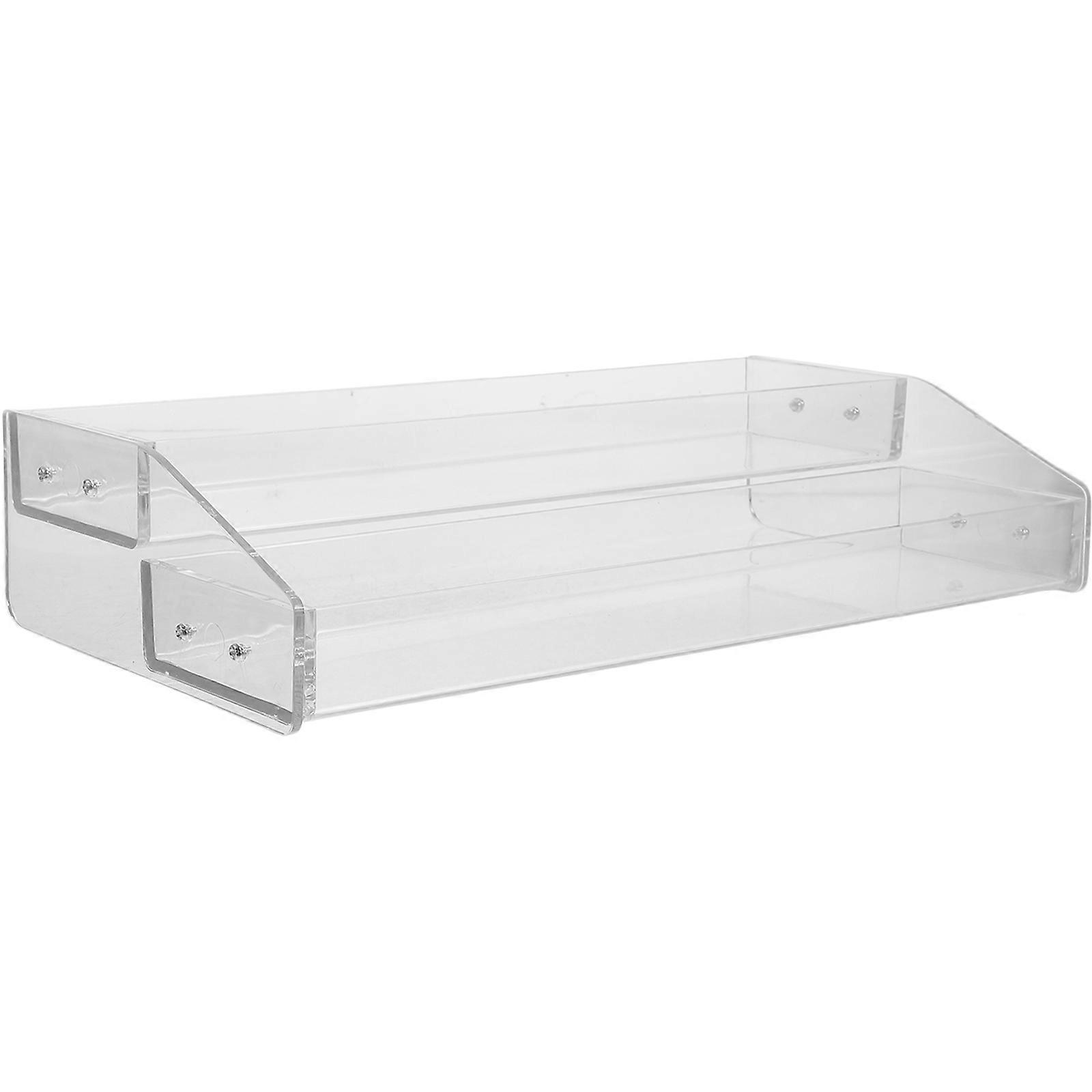 Transparent Acrylic Display Rack for Cosmetics with 4Pcs Large Capacity