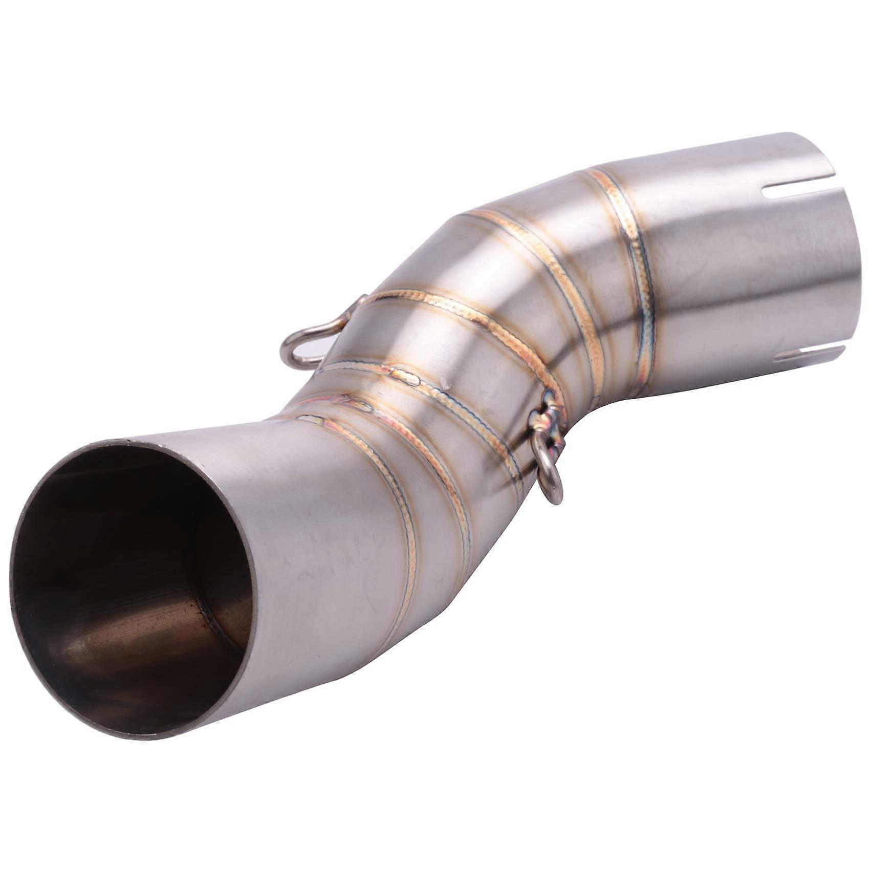 Motorcycle Exhaust Mid Link Pipe Connector for 20172018 Without Muffler