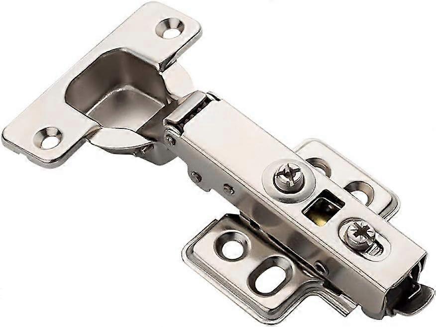 2-Pack Frameless Concealed Cabinet Hinges, Soft-Close, 2D Adjustable (Full-Overlay)   Full Overlay