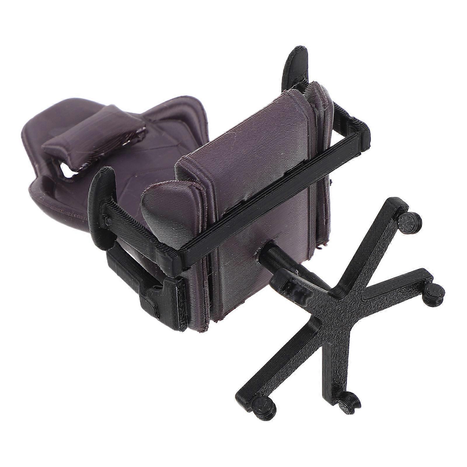 كرسي ألعاب مصغر لبيت الدمية، نموذج أثاث صغير، كرسي كمبيوتر مصغر لبيت الدمية، ديكور مكتبي، هواة جمع الألعاب