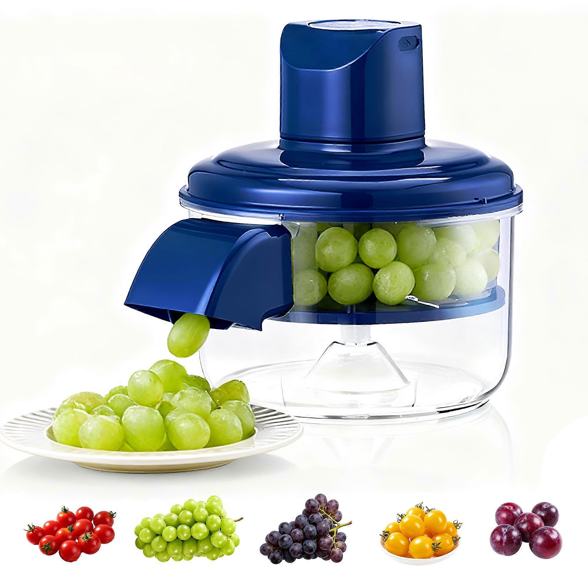 Electric Fruit Peeler with Automatic Peeling and Quick Pulp Extraction for Kitchen, Blue