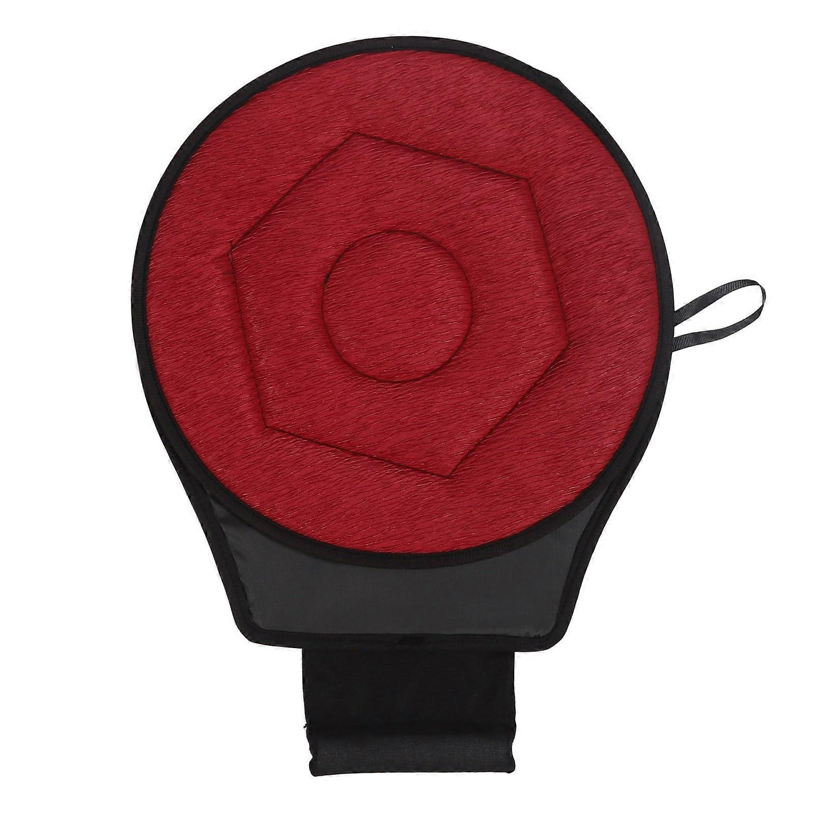 Rotating Car Seat Cushion with 360° Smooth Swivel, Ergonomic Support and AntiSlip Base, Claret