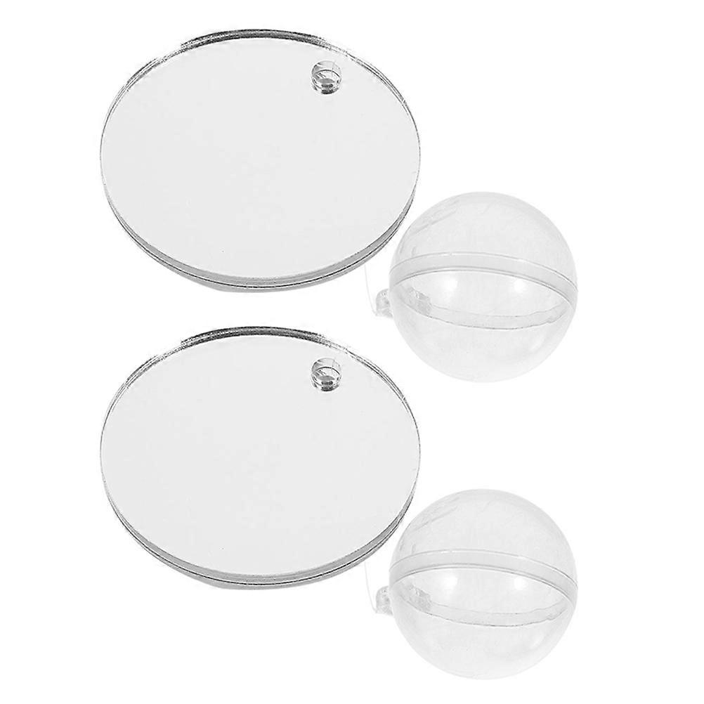 Floating Betta Exercise Mirror 2Pcs Betta Tank Accessories Aquarium Use Multi Acrylic Material For Easy Installation