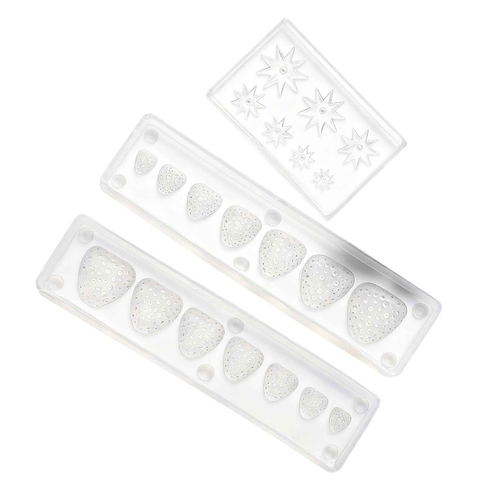 Silicone Miniature Strawberry Mold With Realistic Features For Resin Projects Micro Landscaping Decoration Accessories Multicolor