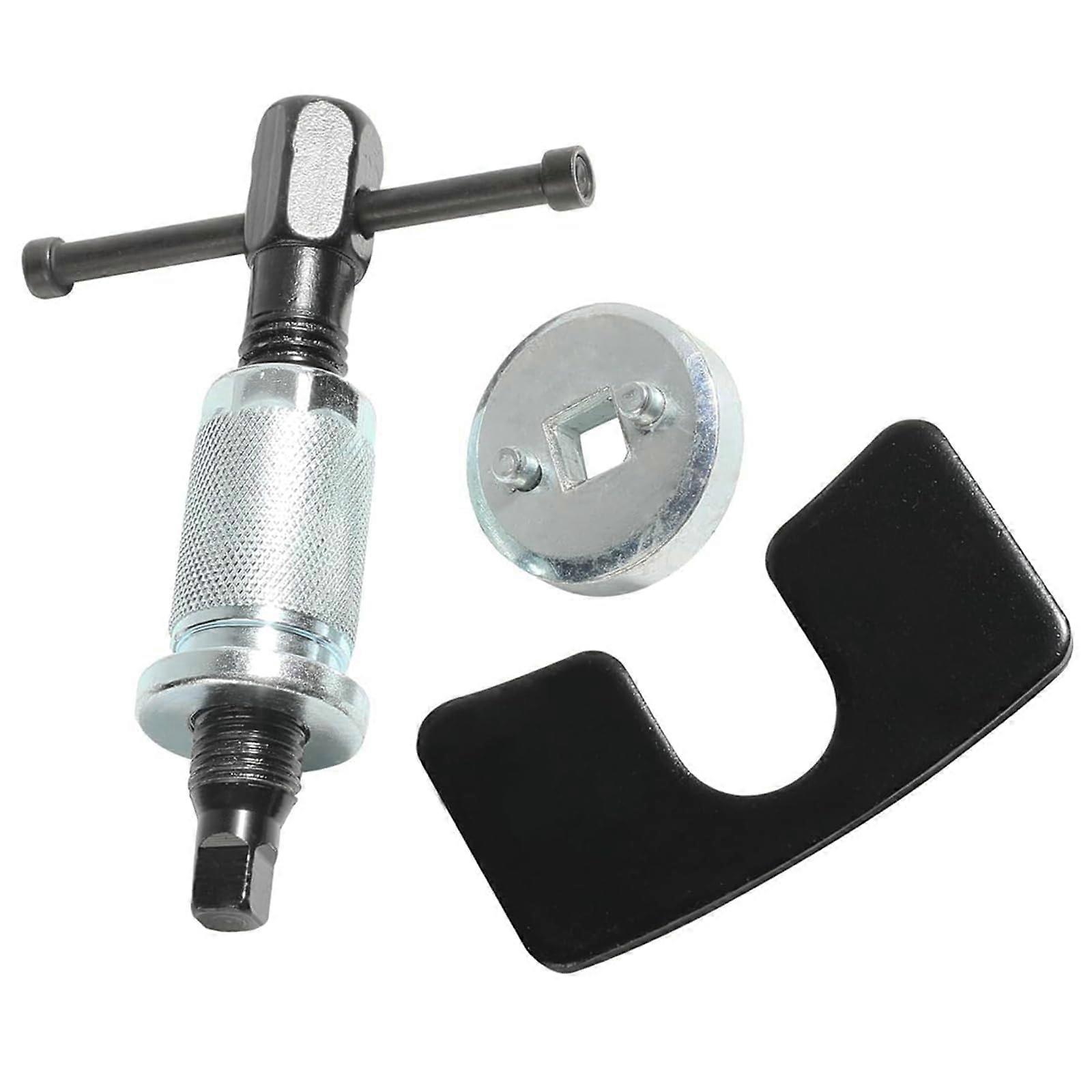 Brake Caliper Tool Set for Quick Brake Pad Installation with Dual Thread Rear Piston Rewind
