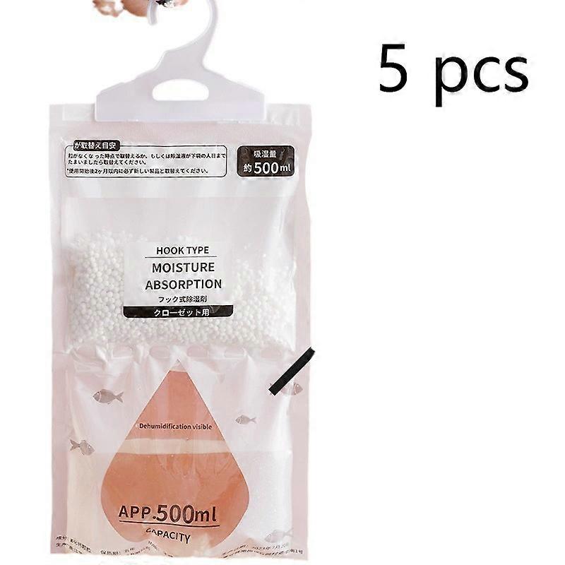 5 pcs dehumidification bag desiccant moisture absorption moisture proof mildew proof adsorption dehumidification dormitory