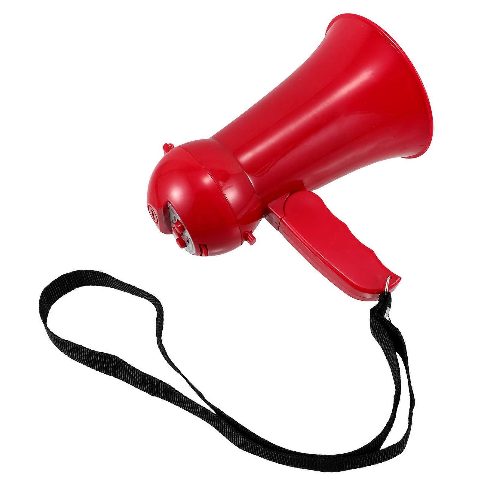 Plastic Red Megaphone for Wedding Events Loud Cheer Speaker