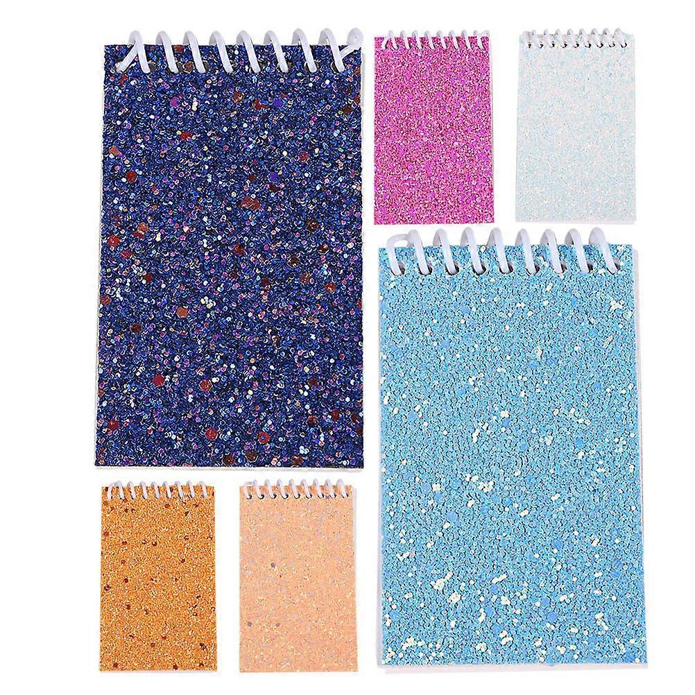 Assorted Color Spiral Notebook Top Bound Notebook for Creative Writing 6Pcs