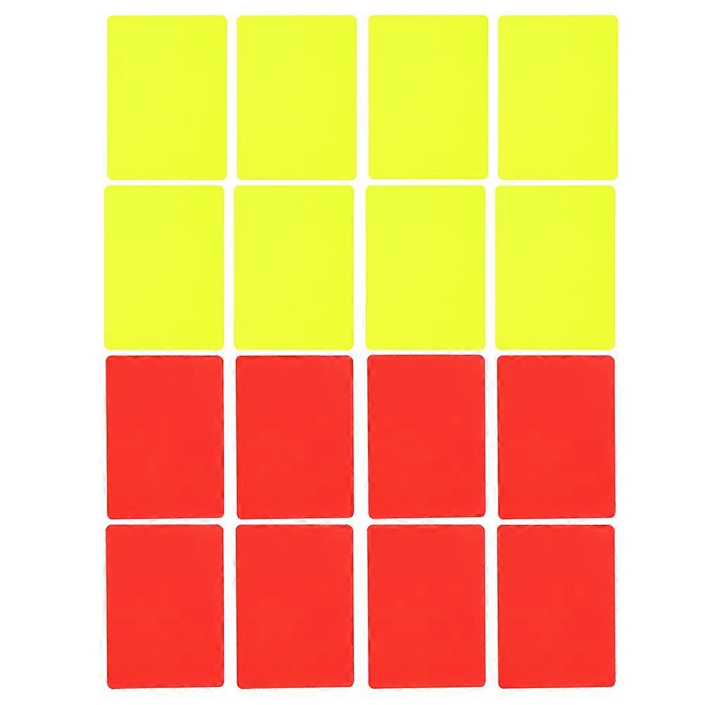 Red Yellow Cards for Soccer Multi-Function Referee Kit 16Pcs PVC Material