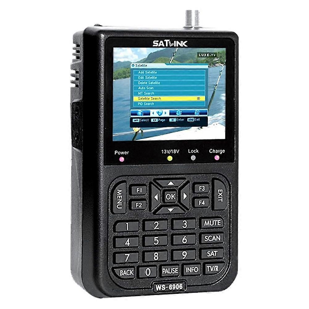 SATLINK WS6906 3.5in LCD Display Data Digital Satellite Signal Finder Meter WS6906 DVB-S Satellite Finder