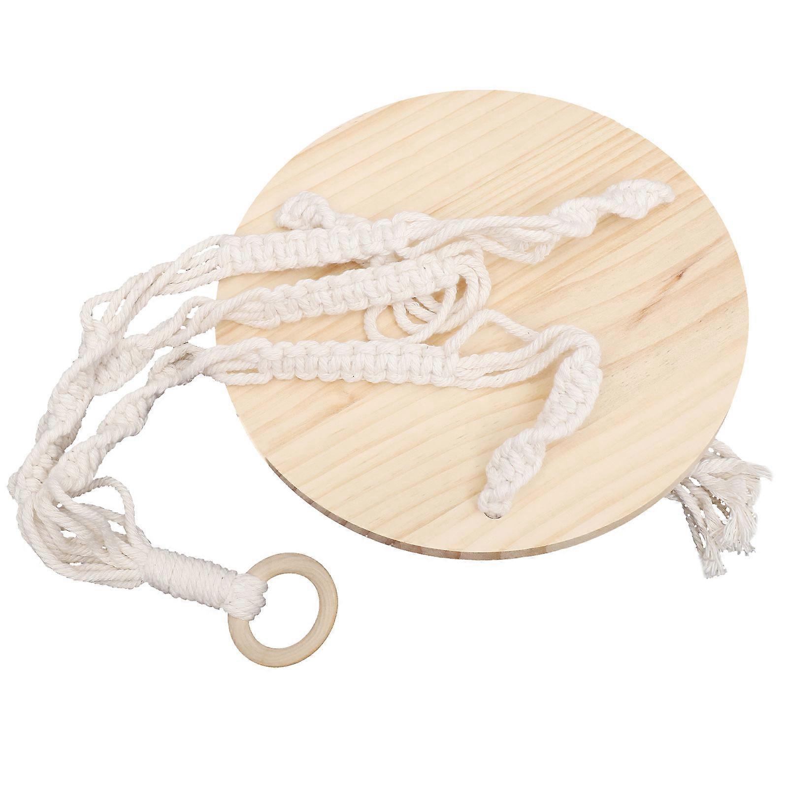 Hanging Flowerpot Shelf 4Pcs Macrame Design Perfect For Office And Coffee Shop Stylish Floating Storage Solution