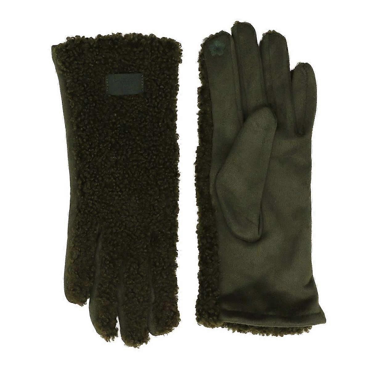 Zelly Teddy Gloves - Green