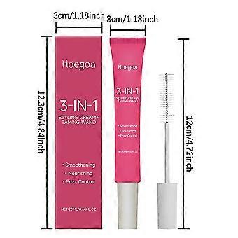 3 in 1 Styling Cream with Taming Wand Smoothing Frizziy Hairs Non Grasy Cream for Curly Straight Hair