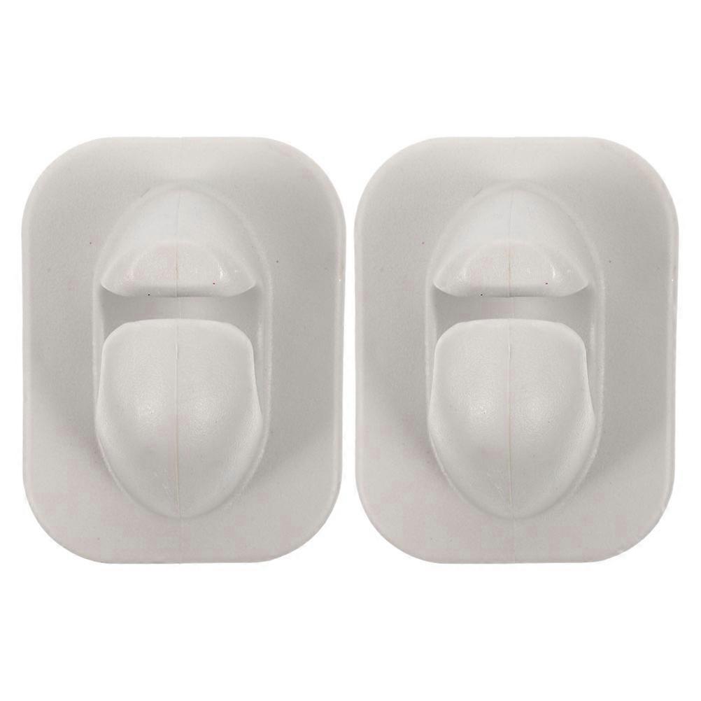 Practical Paddle Holder Clips for Storage 1Pair Kayak Accessories White